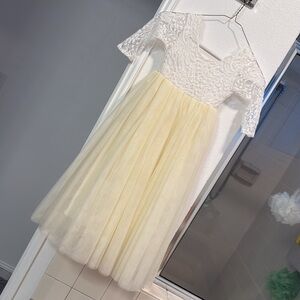 White Flower girl dress